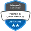 Selo Microsoft Certified: Power BI Data Analyst Associate (PL-300)